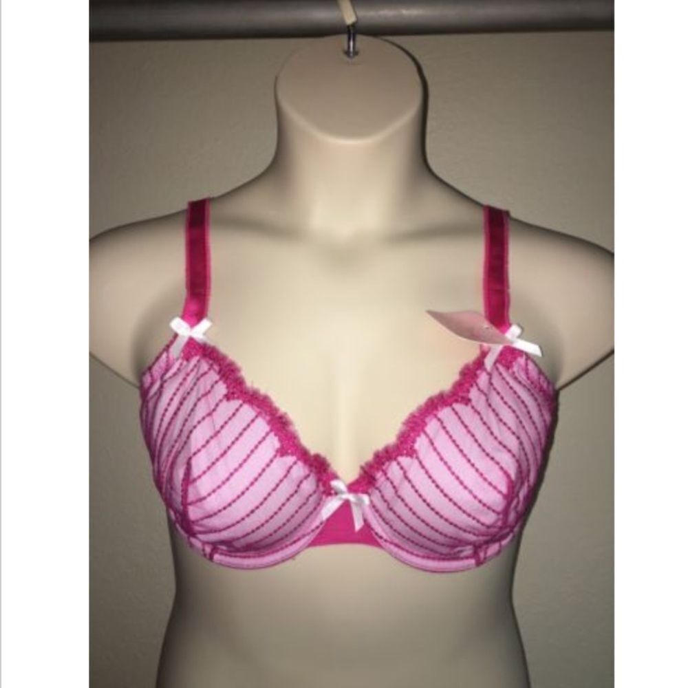 Affinitas Bra Pink Fuchsia Rose Underwire NWT